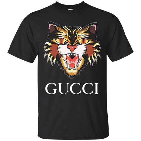 gucci cat t shirt replica|gucci inspired shirt.